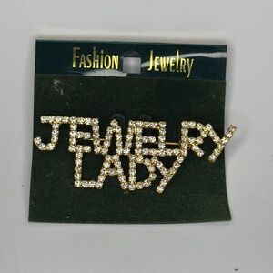 Fashion Jewelry Gold Brooch Sparkling Elegance